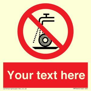 Custom prohibition Do not use for wet grinding